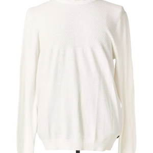 Jack & Jones Men's Organic Cotton Recycled Polyester Classic White Sweater Small